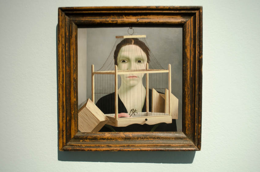 Vrouw met dode vogel II